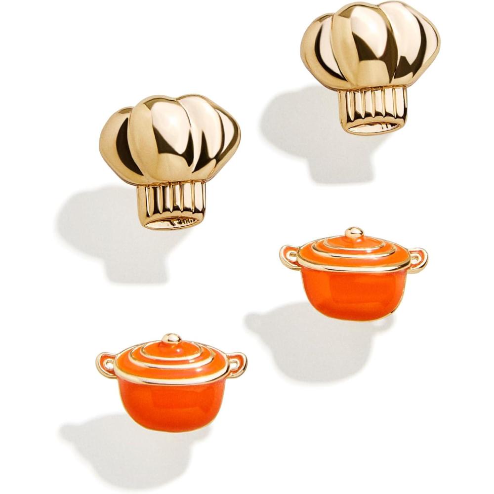 imageBaubleBar Food ampamp DrinkThemed Statement Earrings Novelty Earrings for Women Costume JewelryOrder Up  Set of 2