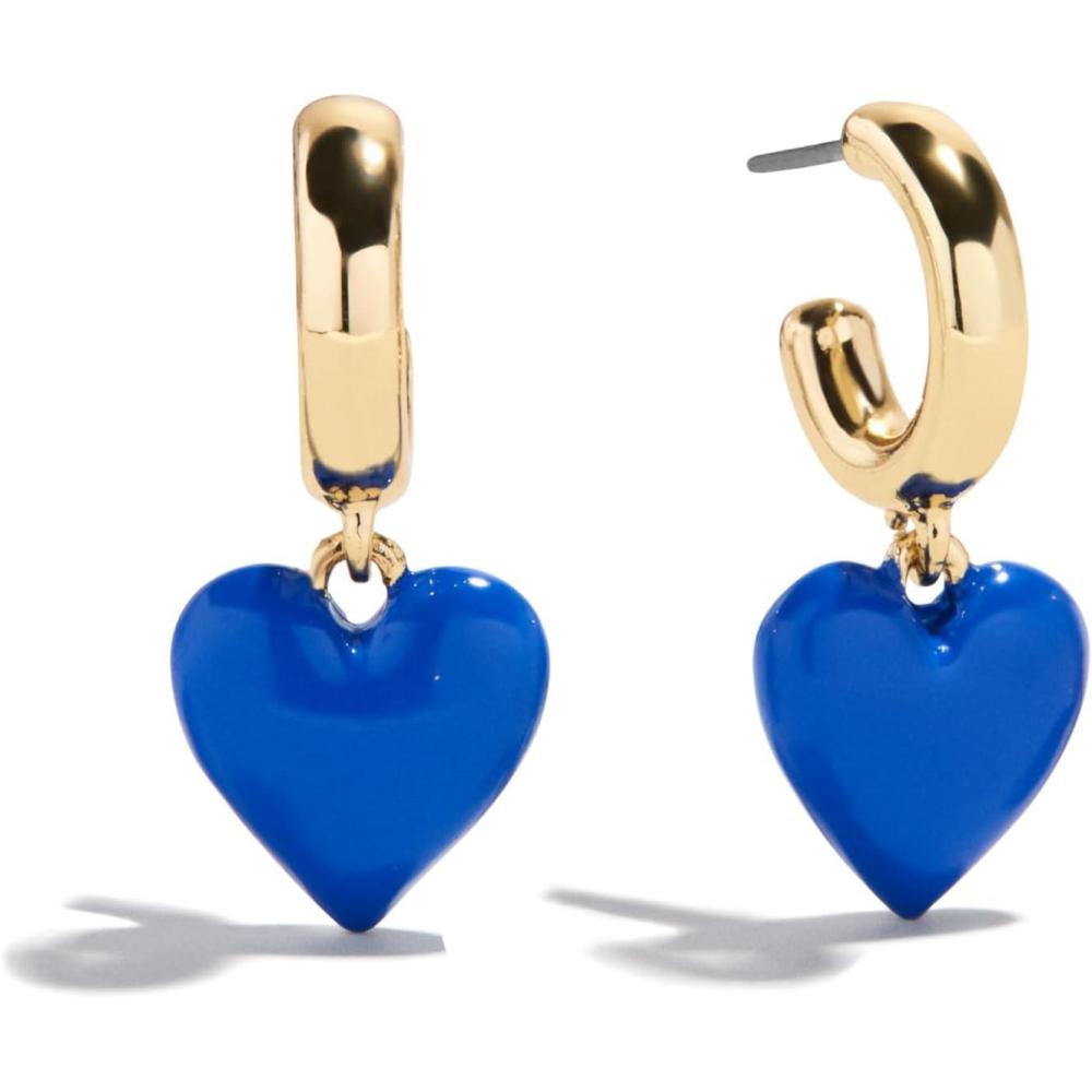 imageBaubleBar Hoop Earrings for Women Fashion Jewelry Beautiful and Giftable EarringsDark Blue Drop