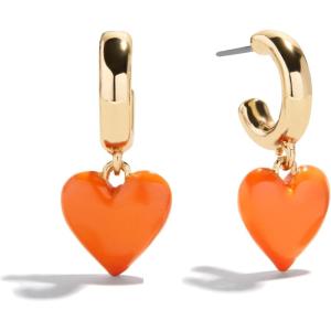 BaubleBar Hoop Earrings for Women, Fashion Jewelry, Beautiful and Giftable Earrings(Orange (Drop))