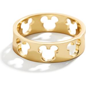 BaubleBar Disney’s Mickey Mouse Outline 18K Gold-Plated Sterling Silver Ring(Gold-Colored)