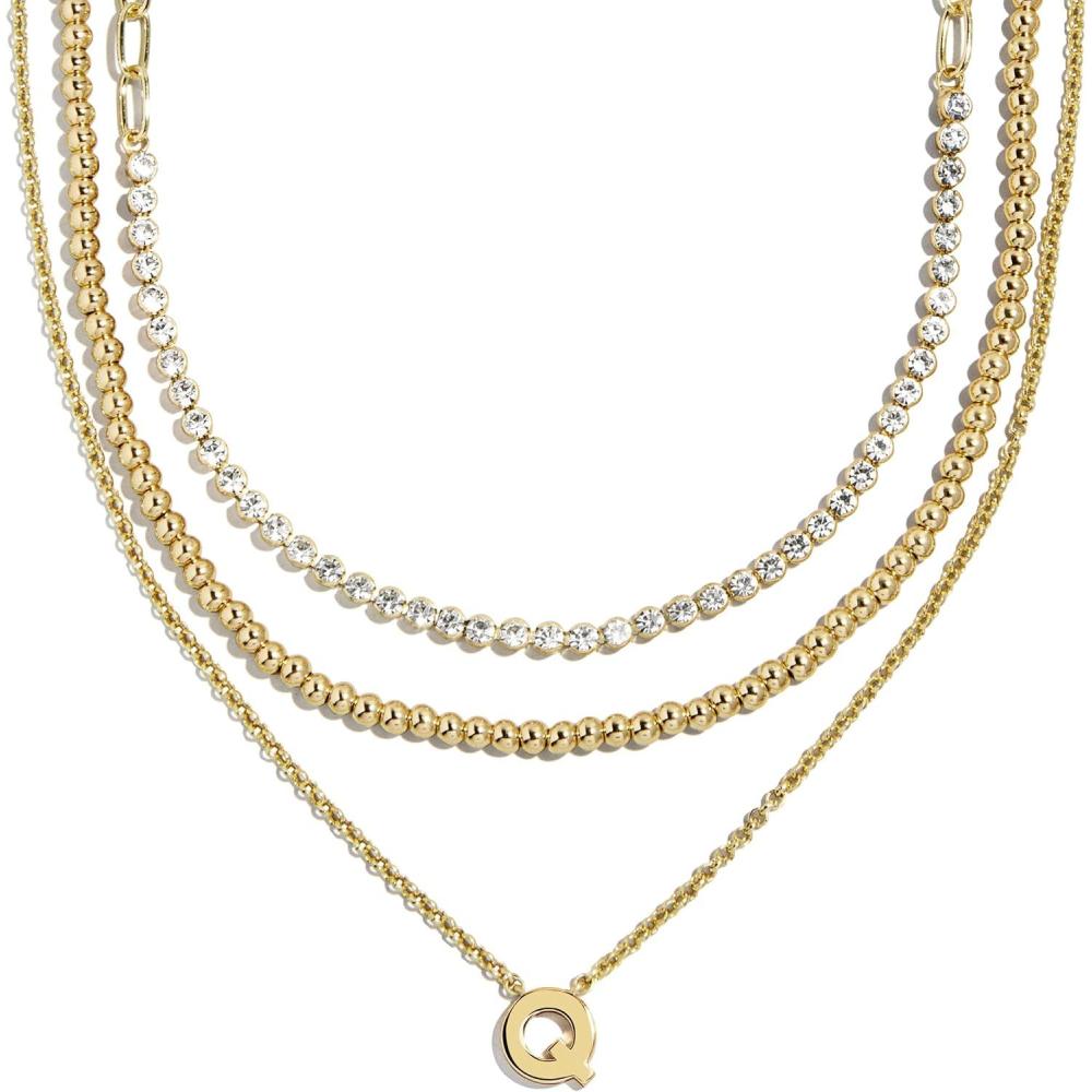 imageBaubleBar Kenna PreLayered Initial Necklace GoldPlated Fashion Jewelry Gifts for Women Beautiful and TrendyQ