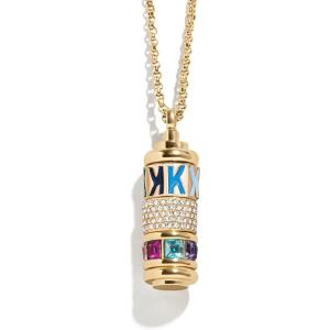 BaubleBar Initial Spinner Charm Necklace(K)