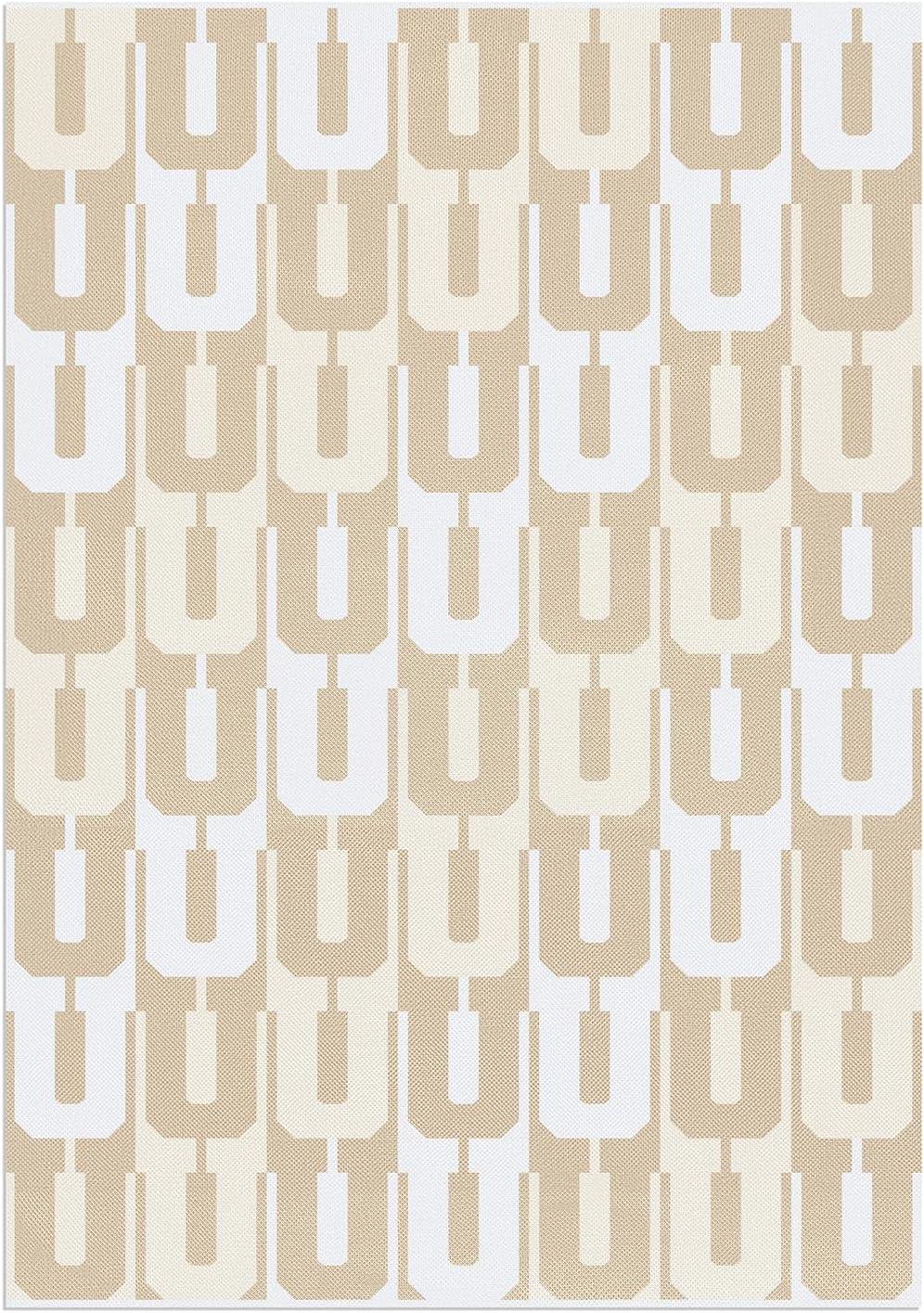 imageBaubleBar On Repeat Custom Throw Blanket NaturalBeige Letter SNaturalBeige