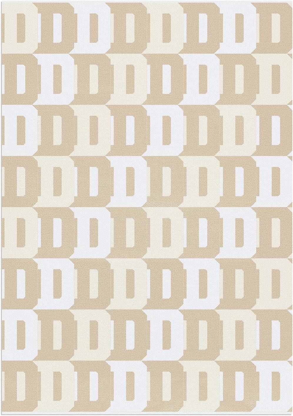 imageBaubleBar On Repeat Custom Throw Blanket NaturalBeige Letter SNaturalBeige