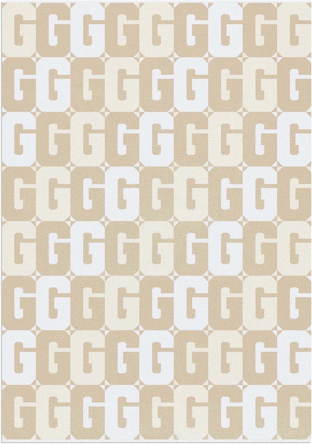 imageBaubleBar On Repeat Custom Throw Blanket NaturalBeige Letter SNaturalBeige