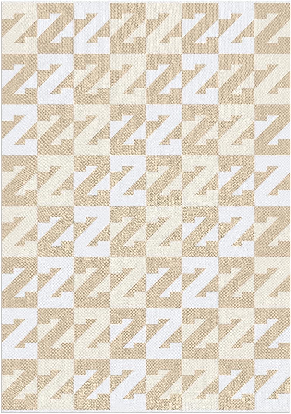 imageBaubleBar On Repeat Custom Throw Blanket NaturalBeige Letter SNaturalBeige