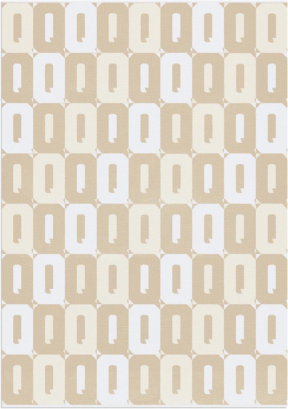 imageBaubleBar On Repeat Custom Throw Blanket NaturalBeige Letter SNaturalBeige