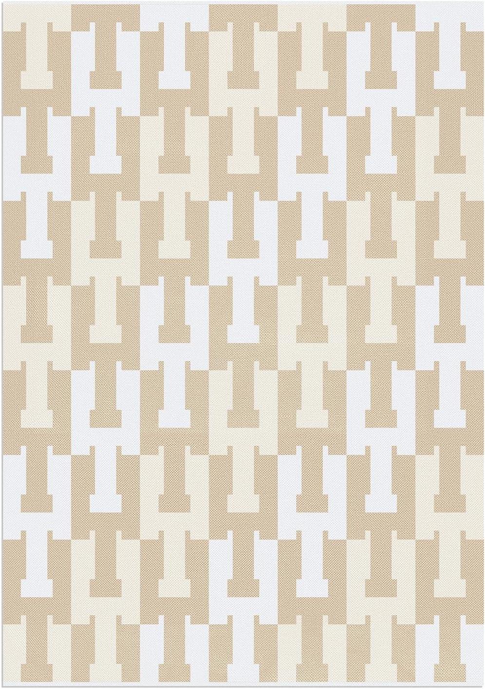 imageBaubleBar On Repeat Custom Throw Blanket NaturalBeige Letter SNaturalBeige