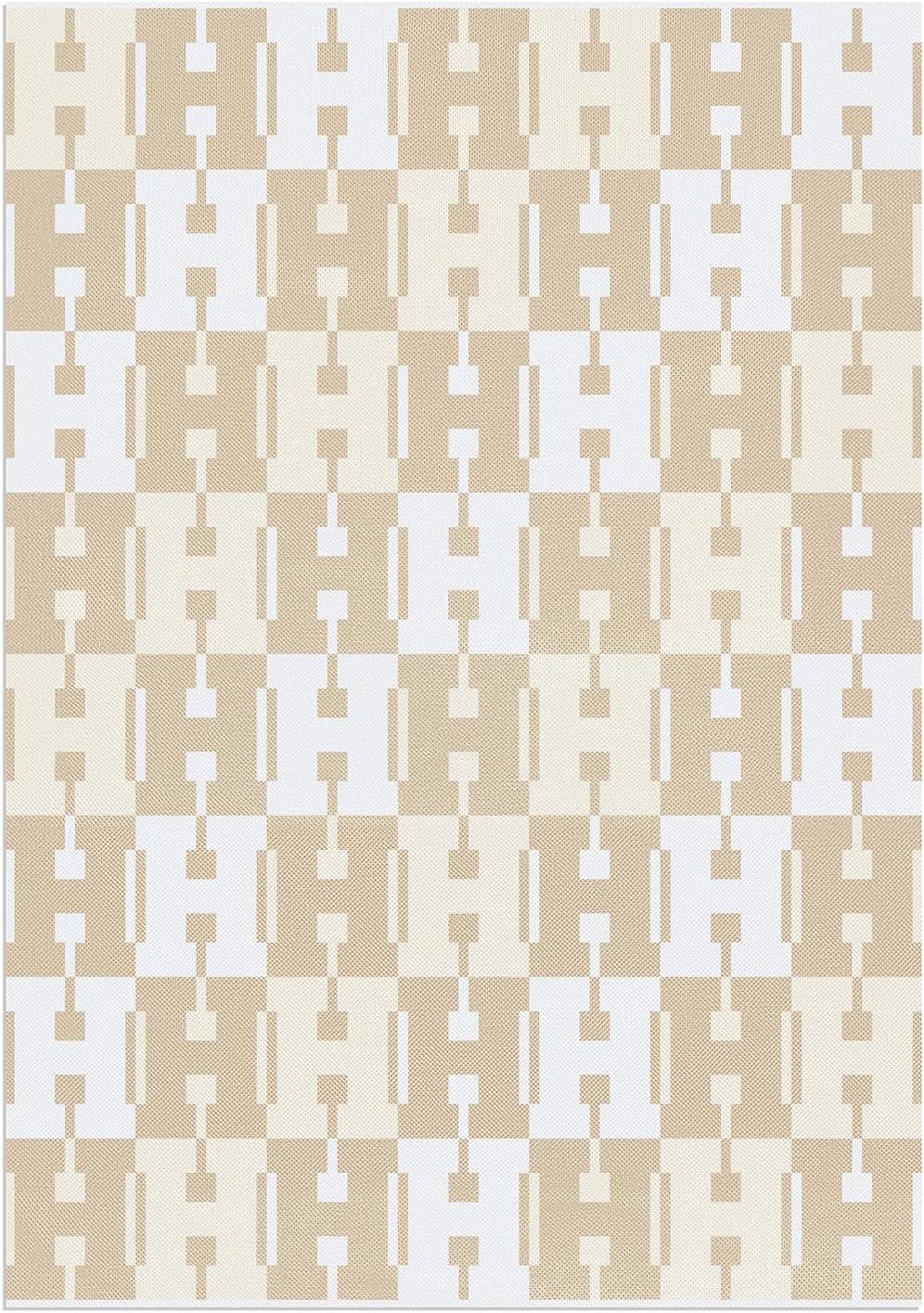 imageBaubleBar On Repeat Custom Throw Blanket NaturalBeige Letter SNaturalBeige