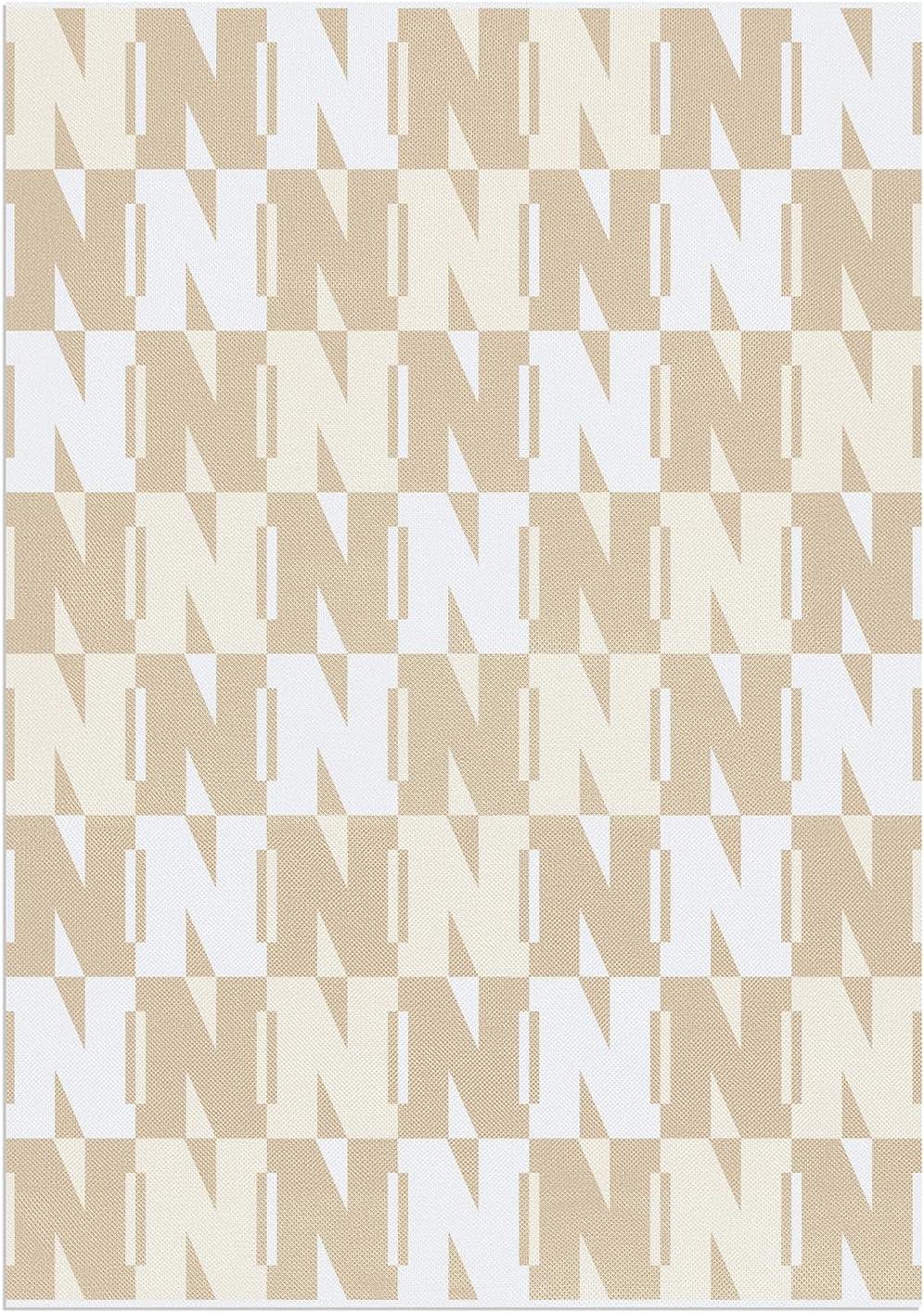 imageBaubleBar On Repeat Custom Throw Blanket NaturalBeige Letter SNaturalBeige