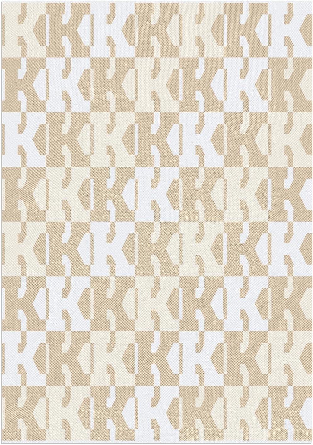 imageBaubleBar On Repeat Custom Throw Blanket NaturalBeige Letter SNaturalBeige
