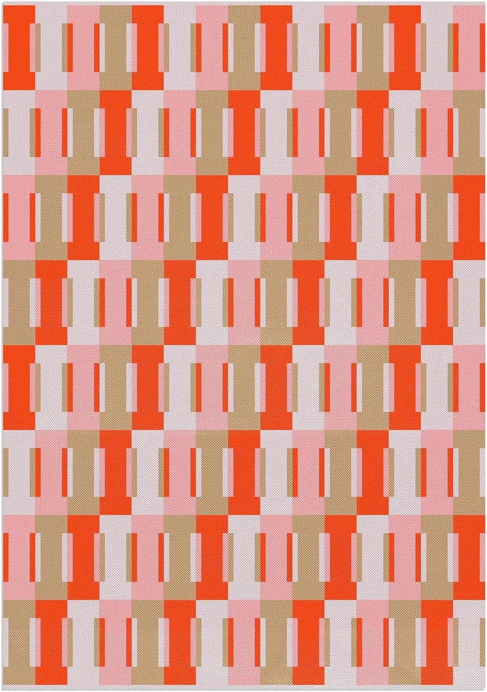 imageBaubleBar On Repeat Custom Throw Blanket NaturalBeige Letter SPinkOrange