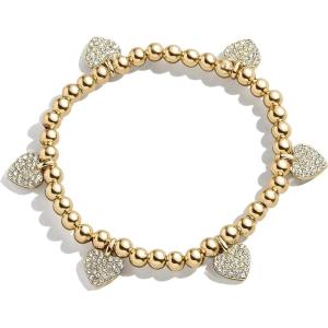 BaubleBar Divine Energy Pisa Bracelet, Trendy Fashion Jewelry, Stretch Bracelets for All Ages, Stackable and Beautiful(Heart)