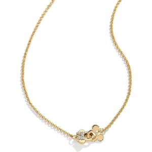 BaubleBar Mickey Mouse & Minnie Mouse Disney Better Half Necklace – Clear/Gold