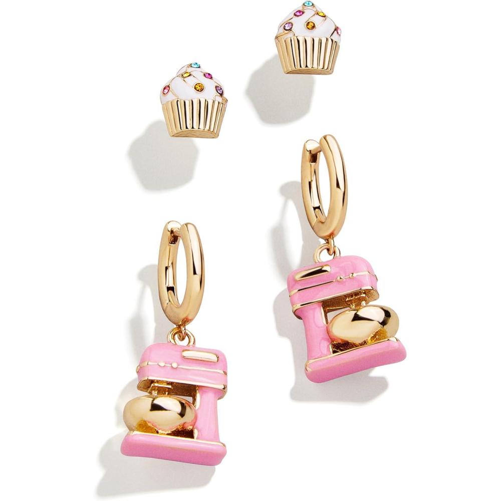 image:imageBaubleBar Food amp DrinkThemed Statement Earrings Novelty Earrings for Women Costume JewelryBakers Choice  Set of 2