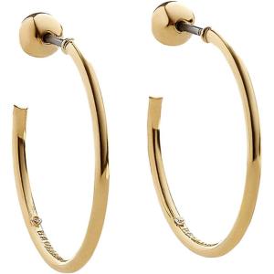 BaubleBar Dalilah Gold-Plated Hoop Earrings for Women – Lightweight Hypoallergenic Gold-Plated Hoops with Post Back Closure(Delicate – 20 mm)