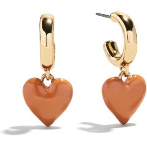 BaubleBar Hoop and Drop Earrings for Women, Fashion Jewelry, Beautiful and Giftable Earrings(Brown (Drop))