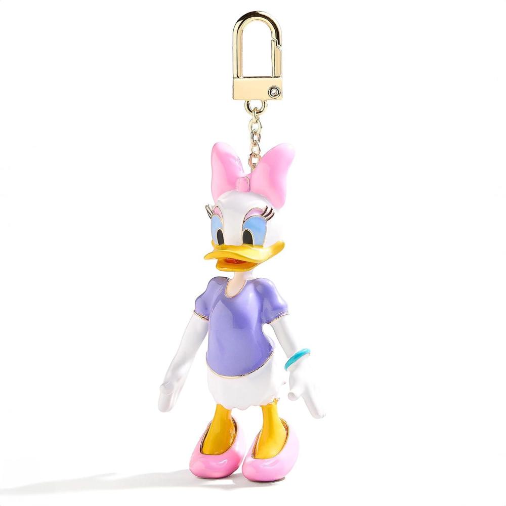 image:imageBaubleBar Licensed 3D Bag Charms for All Ages  Cute Character Keychains to Display on Backpacks and PursesEnamel Daisy Duck