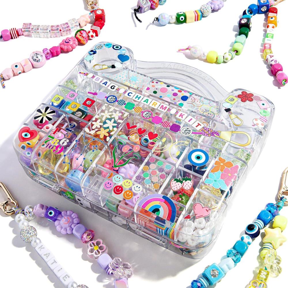 image:imageBaubleBar Ultimate DIY Bracelet Kit  1000 Pcs  Great for a Gift or Party  Bracelet Jewelry Making Kit with BeadsBag Charm Kit