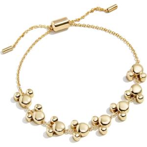 BaubleBar Disney Gold-Plated Brass Pull-Tie Bracelet(Mickey Mouse)