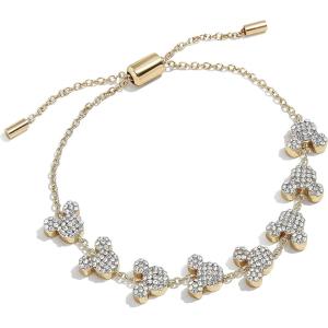BaubleBar Mickey Mouse Disney Pavé Pull-Tie Bracelet – Clear