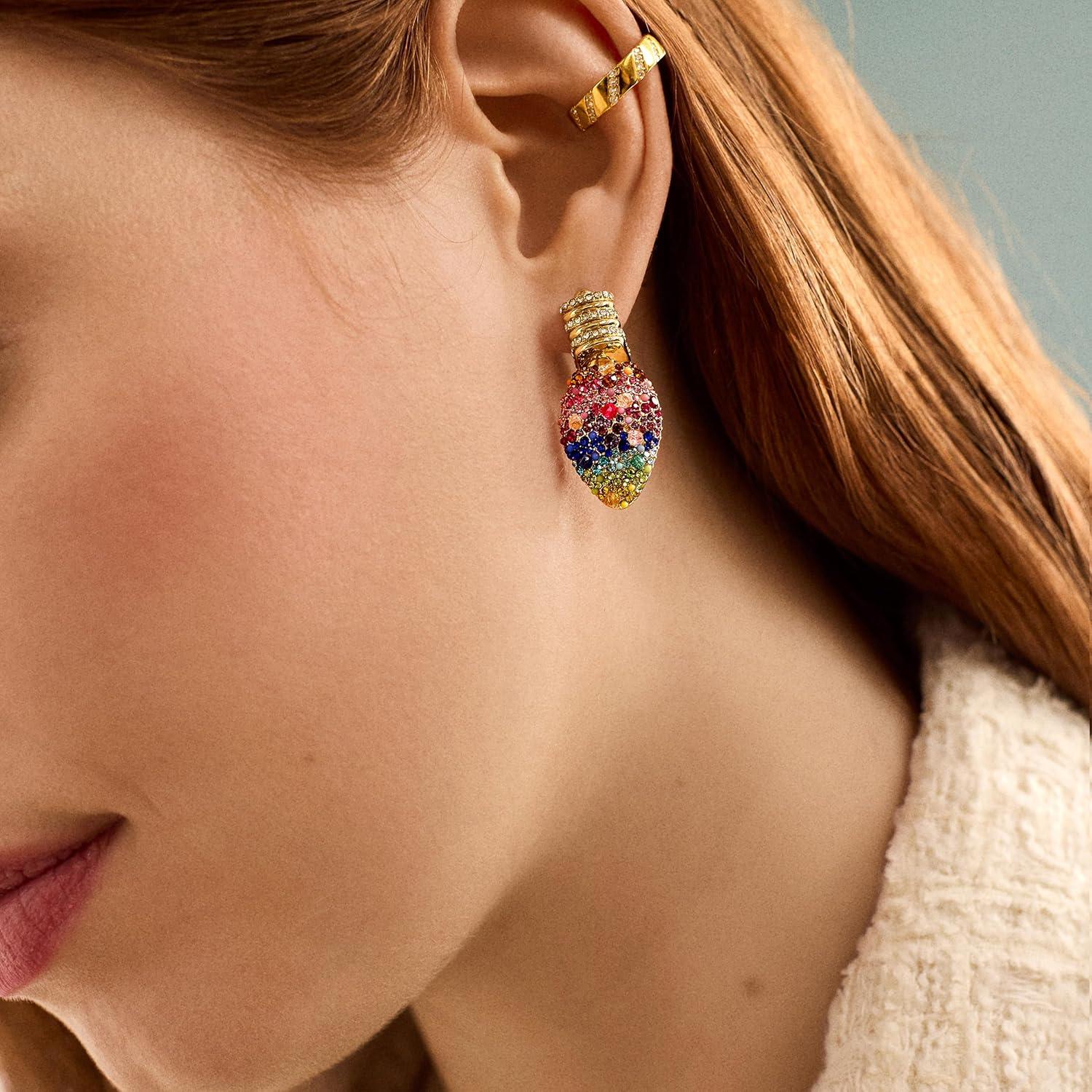 image:imageBaubleBar Seasonal Novelty Earrings for Women Beautiful and Giftable Holiday and Themed Earrings for Parties and EventsChristmas Light