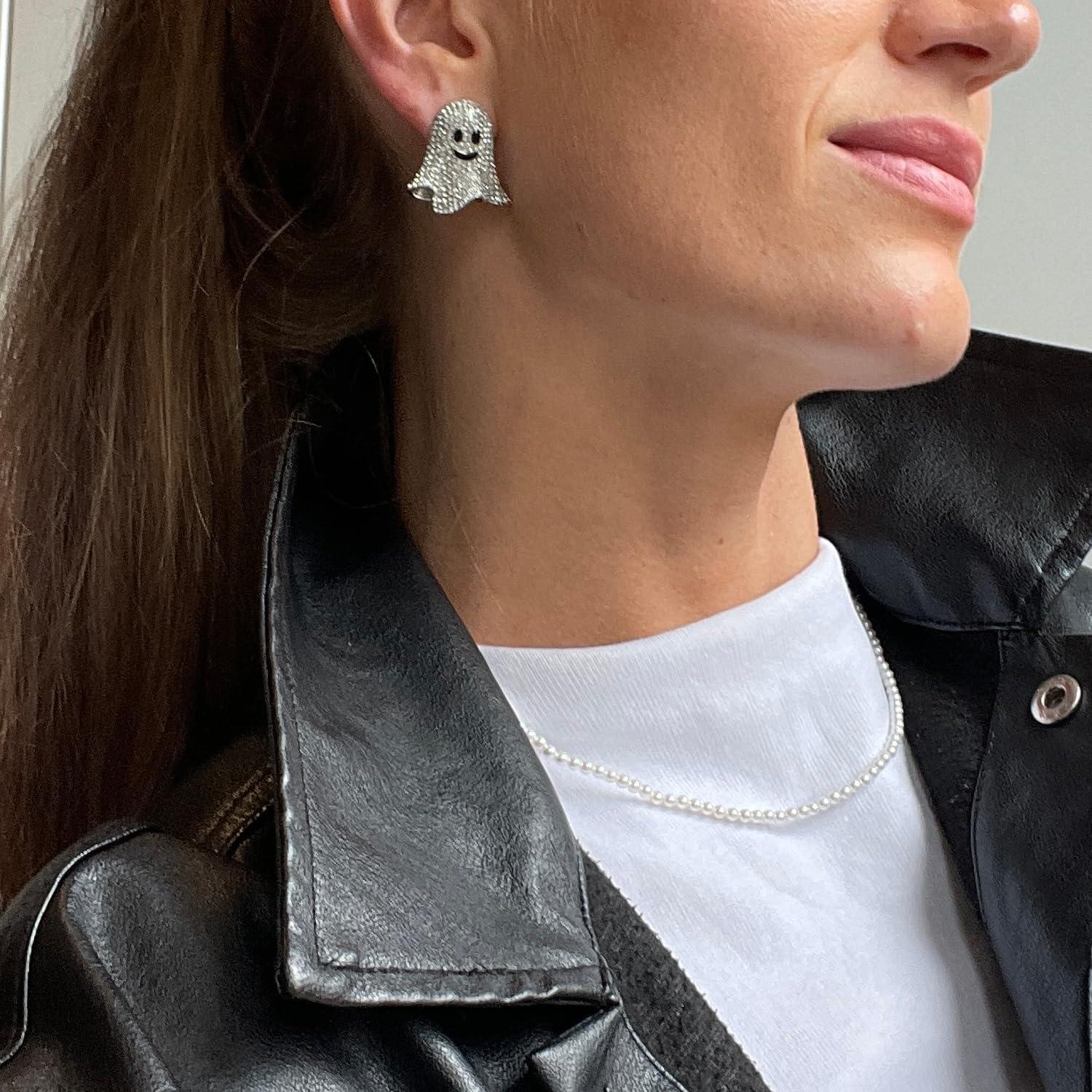 image:imageBaubleBar Seasonal Novelty Earrings for Women Beautiful and Giftable Holiday and Themed Earrings for Parties and EventsGhoul Friend