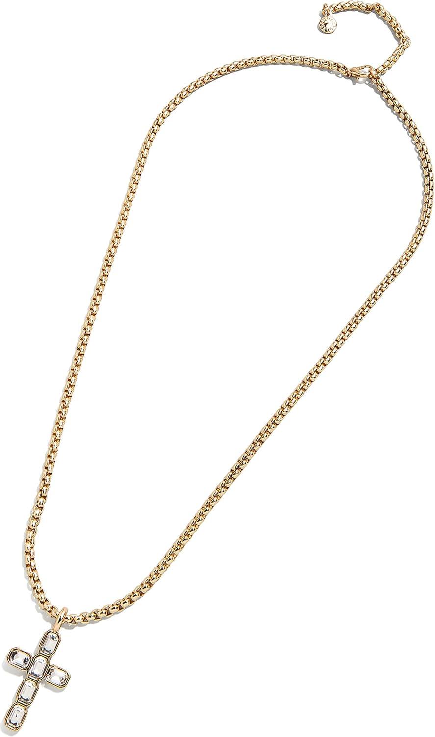 image:imageBaubleBar Cross Statement Necklace Giftable Fashion Jewelry for Women Perfect for Birthday Christmas Valentines Day and EasterMara Necklace
