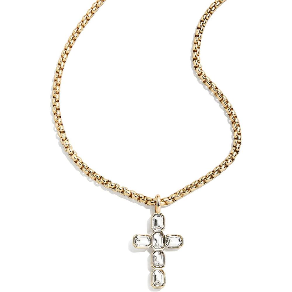 image:imageBaubleBar Cross Statement Necklace Giftable Fashion Jewelry for Women Perfect for Birthday Christmas Valentines Day and EasterMara Necklace