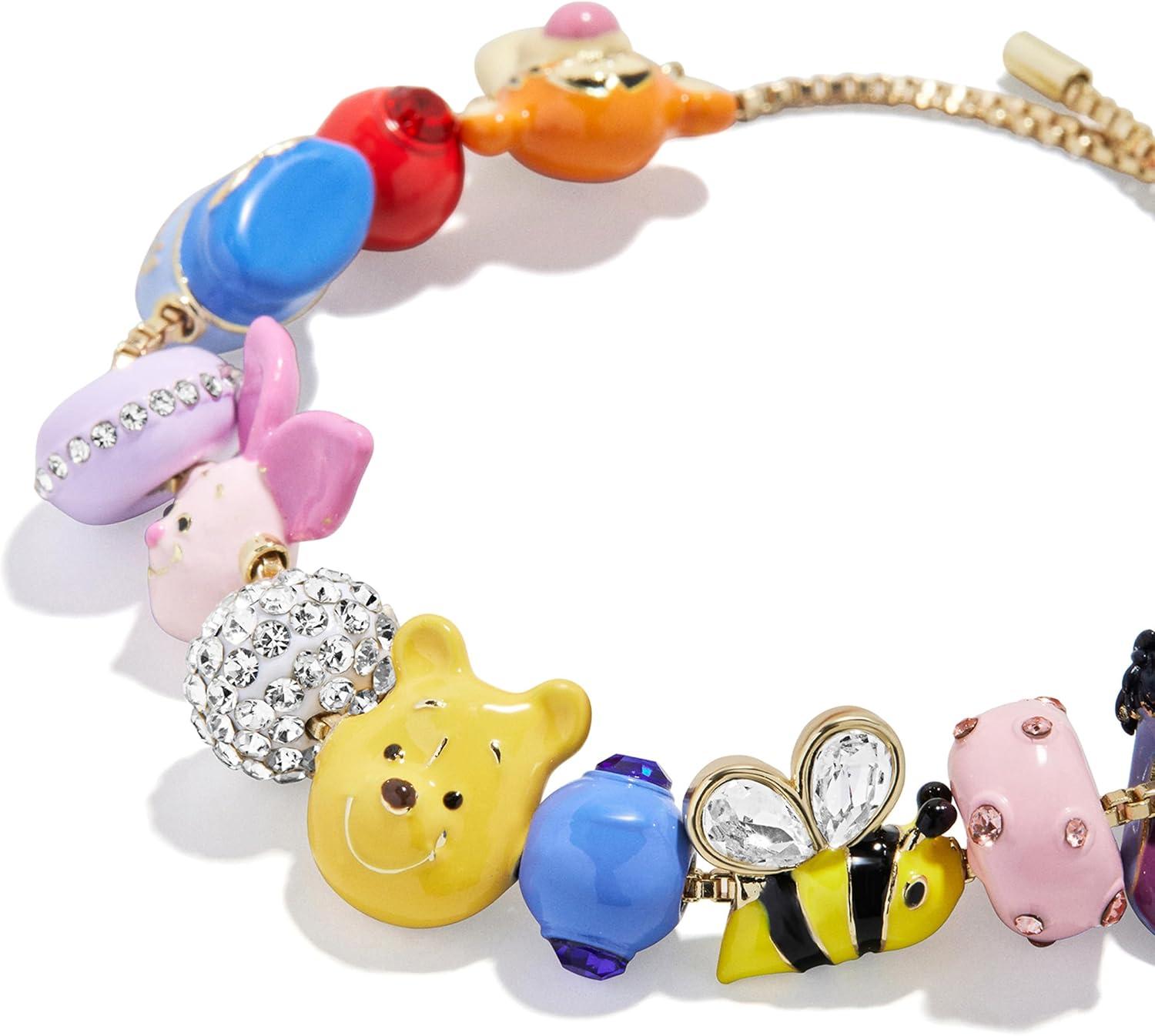 image:imageBaubleBar x Disney Friends Forever Charm Bracelet Pull Tie Bracelet with Chunky Beads Disney Characters Fashion Jewelry Stackable and Stylish Accessories for WomenWinnie the Pooh