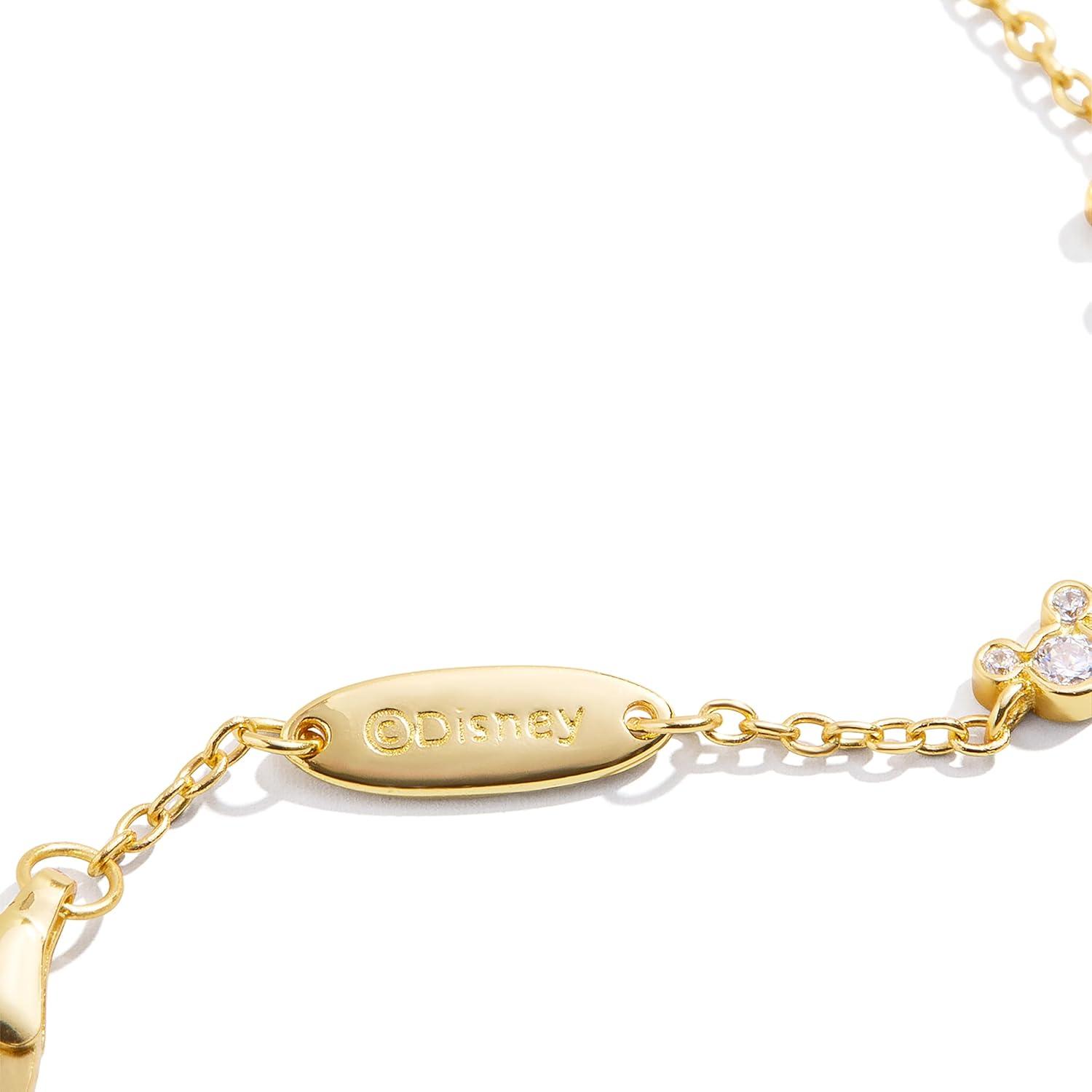 image:imageBaubleBar x Disney Mickey Mouse 18K GoldPlated Sterling Silver Bracelet Beautiful Mickey Mouse Charms Delicate and Beautiful Disney Bracelet Giftable amp Stylish
