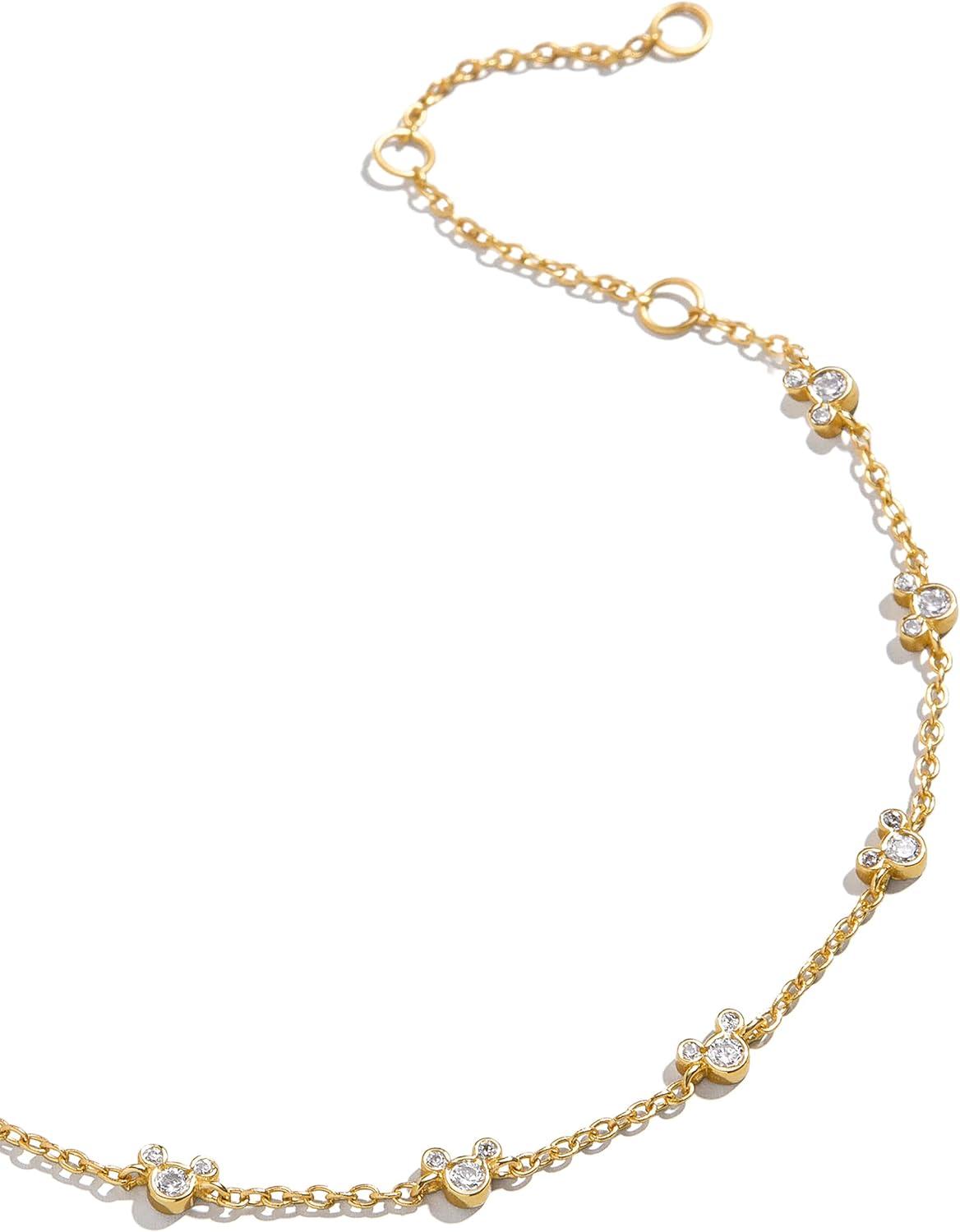 image:imageBaubleBar x Disney Mickey Mouse 18K GoldPlated Sterling Silver Bracelet Beautiful Mickey Mouse Charms Delicate and Beautiful Disney Bracelet Giftable amp Stylish