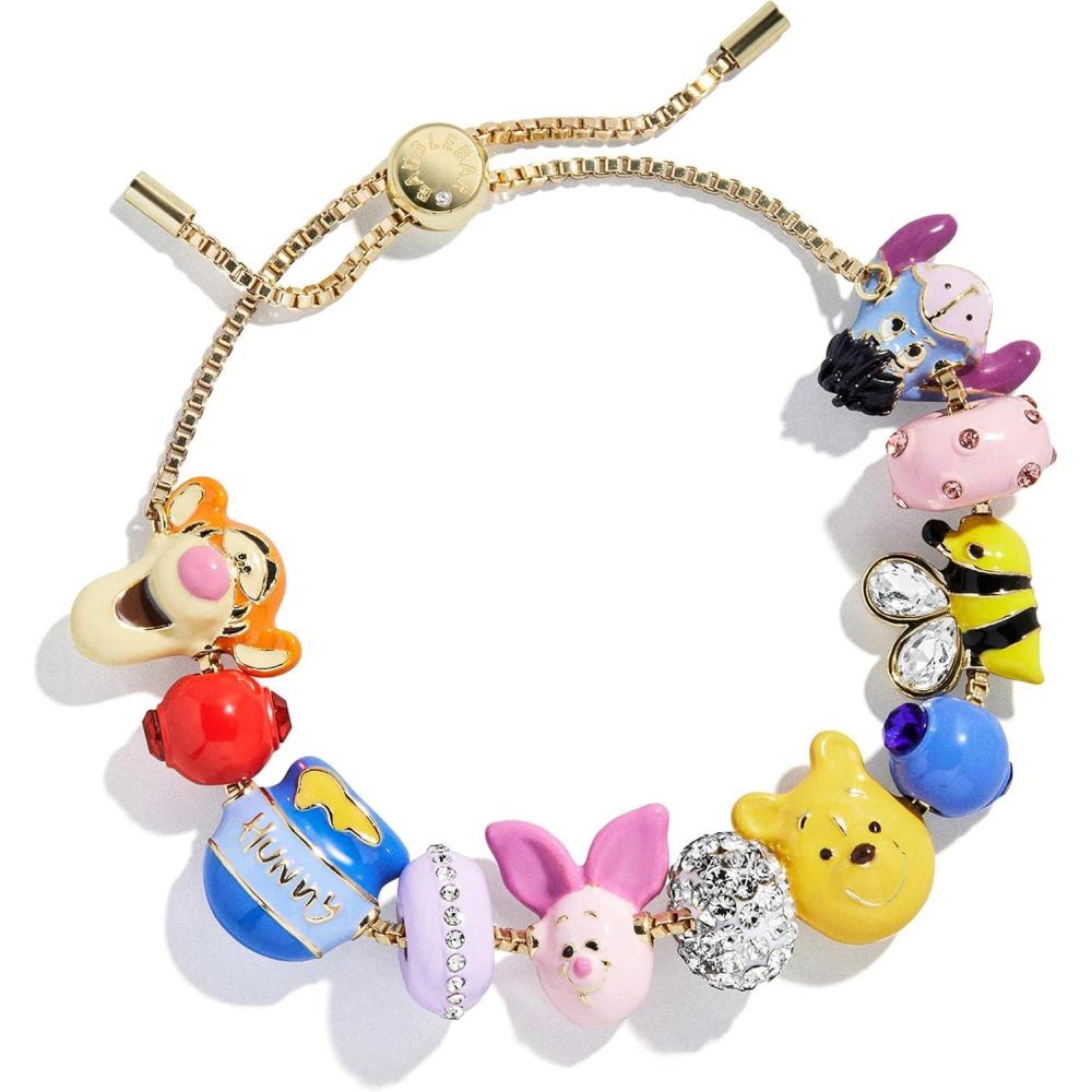 image:imageBaubleBar x Disney Friends Forever Charm Bracelet Pull Tie Bracelet with Chunky Beads Disney Characters Fashion Jewelry Stackable and Stylish Accessories for WomenWinnie the Pooh