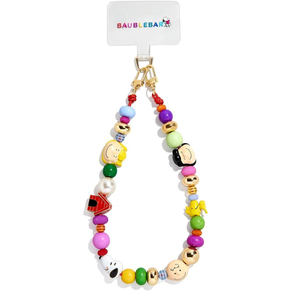 image:imageBaubleBar x Disney Phone Charm  Licensed Quality Beaded Phone Charms Colorful and Trendy Accessories for All Ages Universal Fit Great Gift OpportunityPeanuts