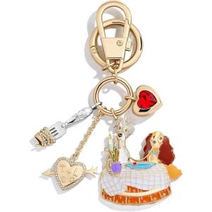 BaubleBar x Disney Dynamic Duo Bag Charm – Perfect for Accessorizing Your Purse or Backpack – Disney Lover Gifts for All Ages(Lady and the Tramp)